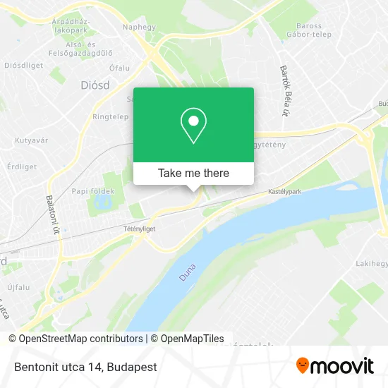 Bentonit utca 14 map