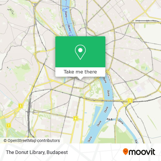 The Donut Library map