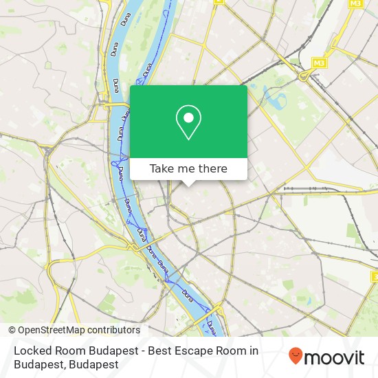 Locked Room Budapest - Best Escape Room in Budapest map