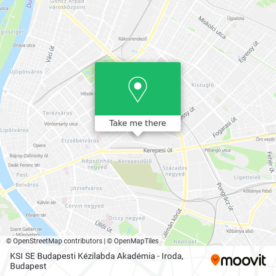 KSI SE Budapesti Kézilabda Akadémia - Iroda map