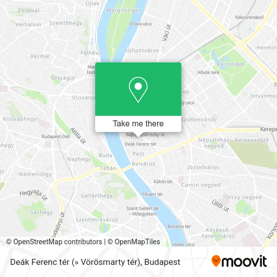 Deák Ferenc tér (» Vörösmarty tér) map
