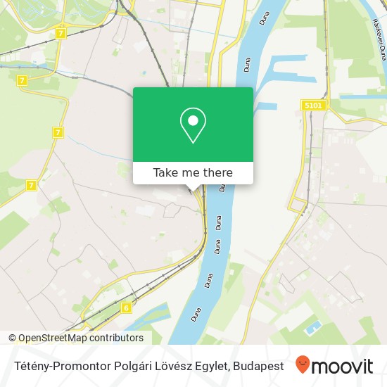 Tétény-Promontor Polgári Lövész Egylet map