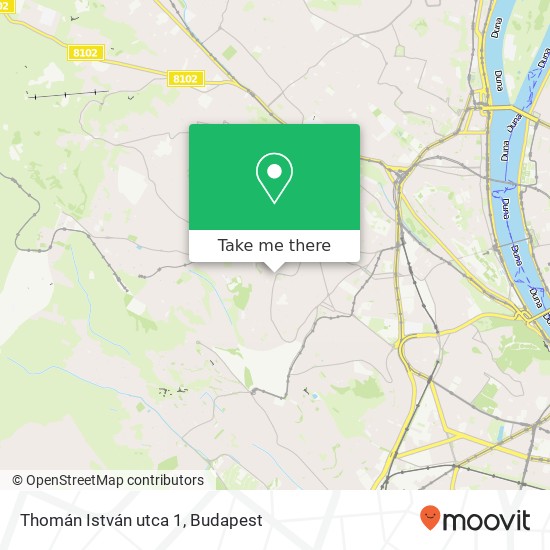 Thomán István utca 1 map