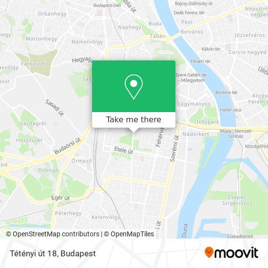 Tétényi út 18 map