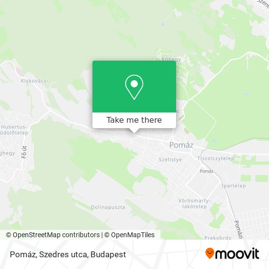 Pomáz, Szedres utca map