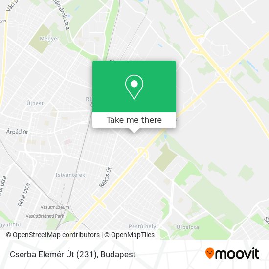 Cserba Elemér Út (231) map