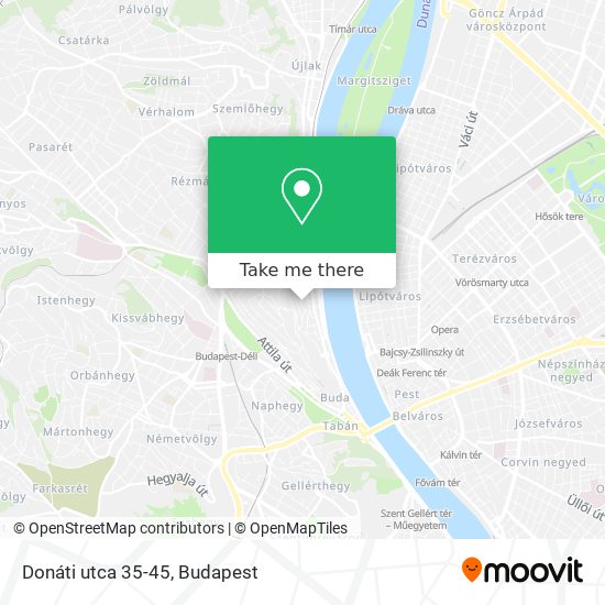 Donáti utca 35-45 map