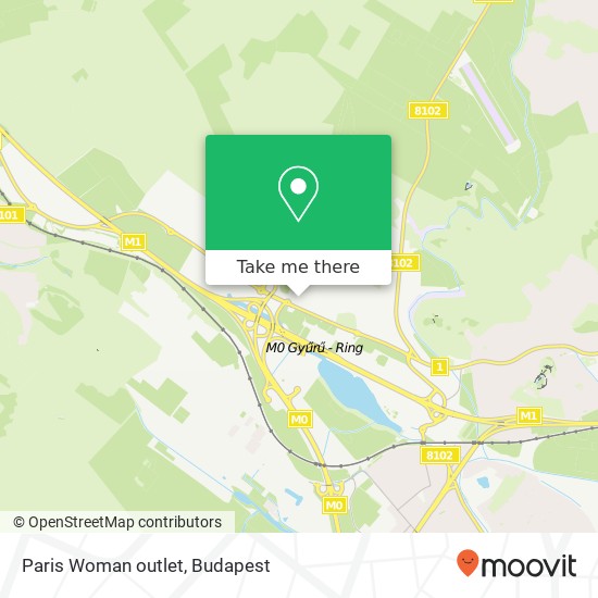 Paris Woman outlet map