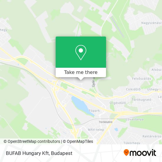 BUFAB Hungary Kft map