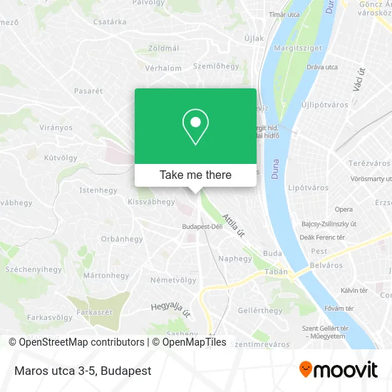 Maros utca 3-5 map