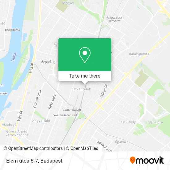 Elem utca 5-7 map