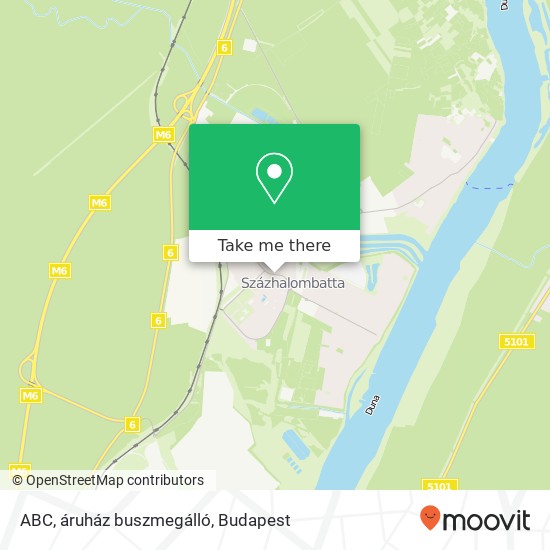 ABC, áruház buszmegálló map