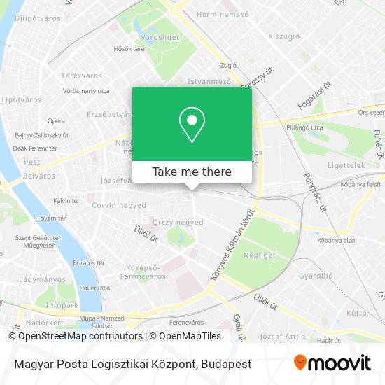 Magyar Posta Logisztikai Központ map