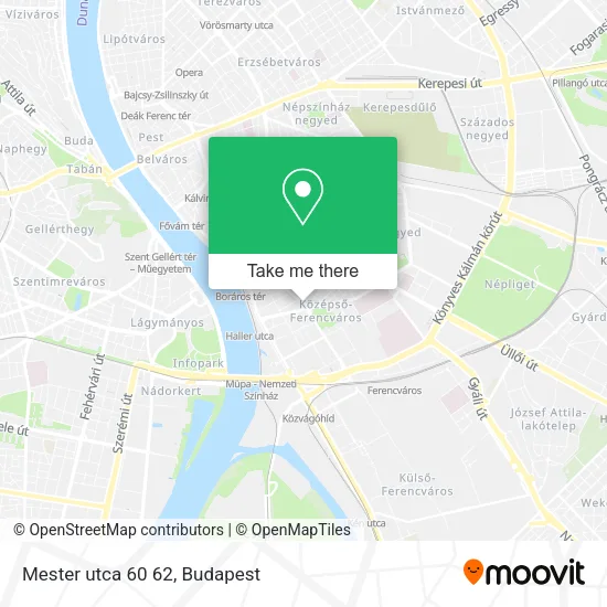Mester utca 60 62 map