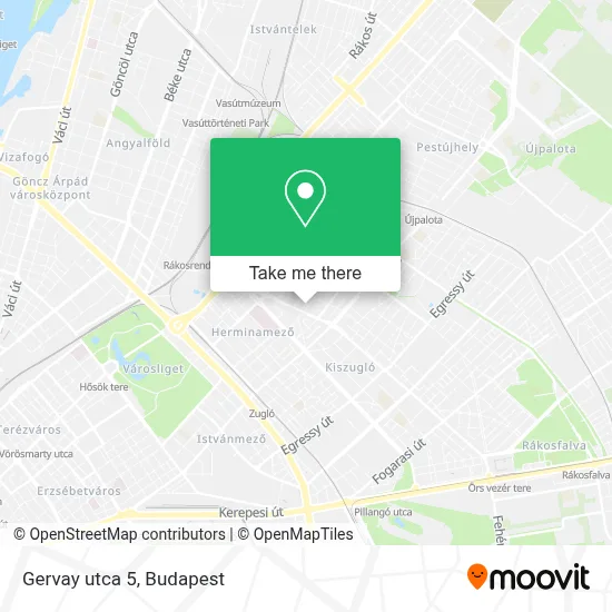 Gervay utca 5 map