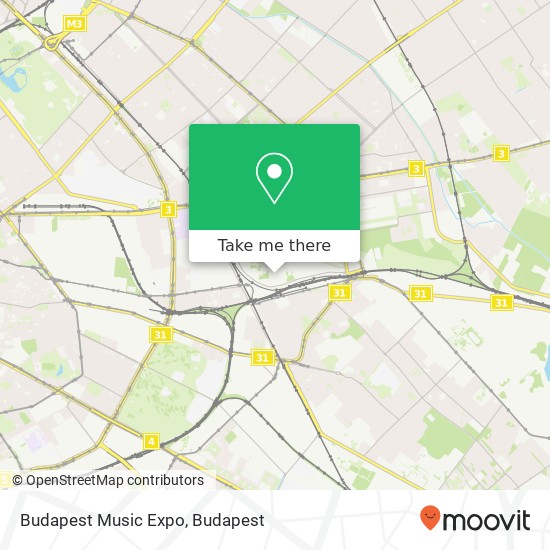 Budapest Music Expo map