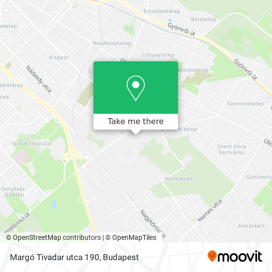Margó Tivadar utca 190 map