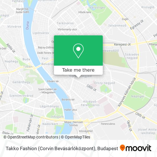 Takko Fashion (Corvin Bevásárlóközpont) map