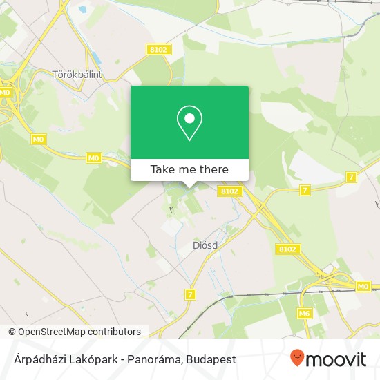 Árpádházi Lakópark - Panoráma map