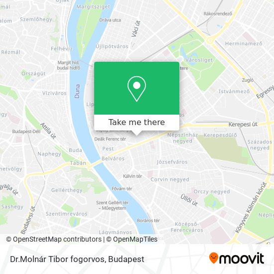 Dr.Molnár Tibor fogorvos map