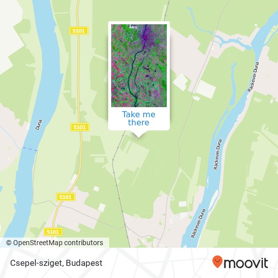 Csepel-sziget map