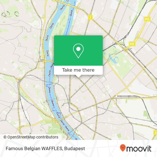 Famous Belgian WAFFLES map