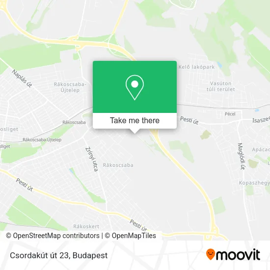 Csordakút út 23 map