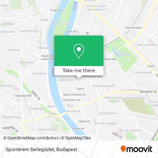 Sportérem Serlegüzlet map