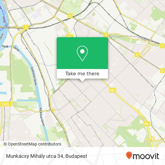 Munkácsy Mihály utca 34 map