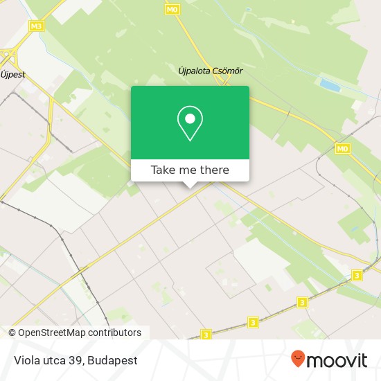 Viola utca 39 map