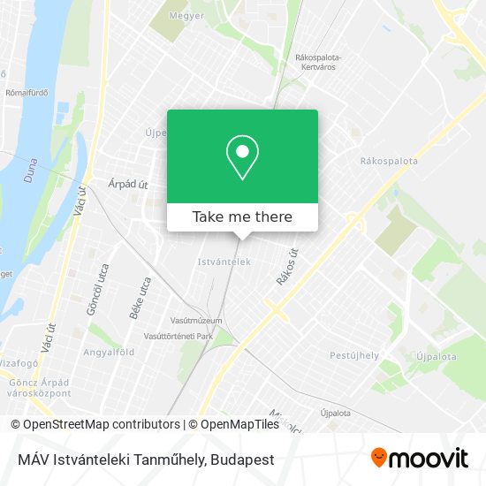 MÁV Istvánteleki Tanműhely map