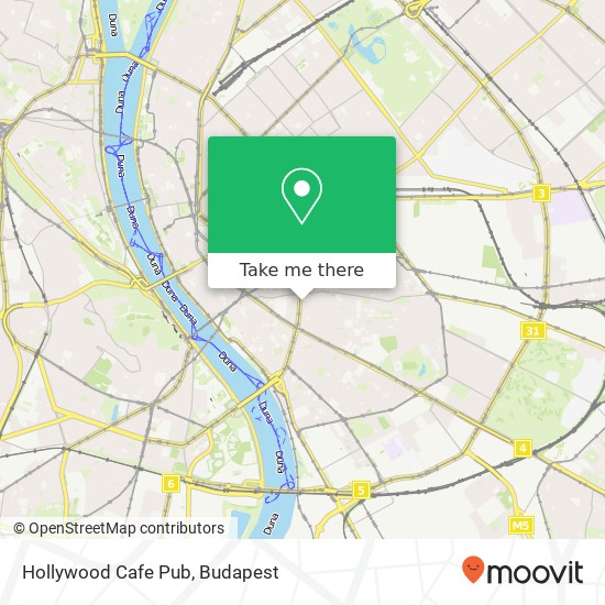 Hollywood Cafe Pub map