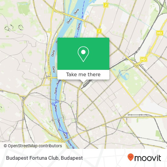 Budapest Fortuna Club map