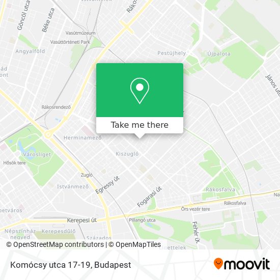 Komócsy utca 17-19 map