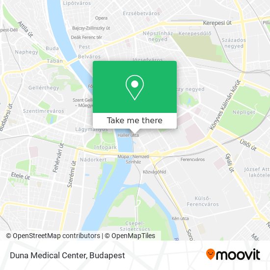 Duna Medical Center map