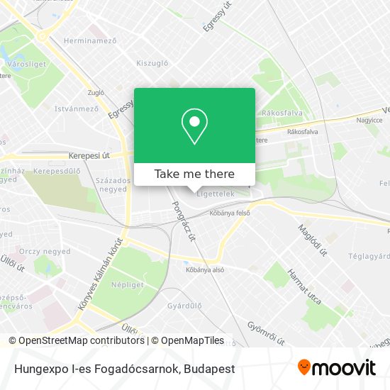 Hungexpo I-es Fogadócsarnok map
