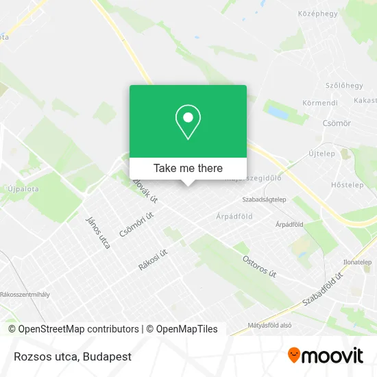 Rozsos utca map