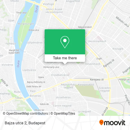 Bajza utca 2 map