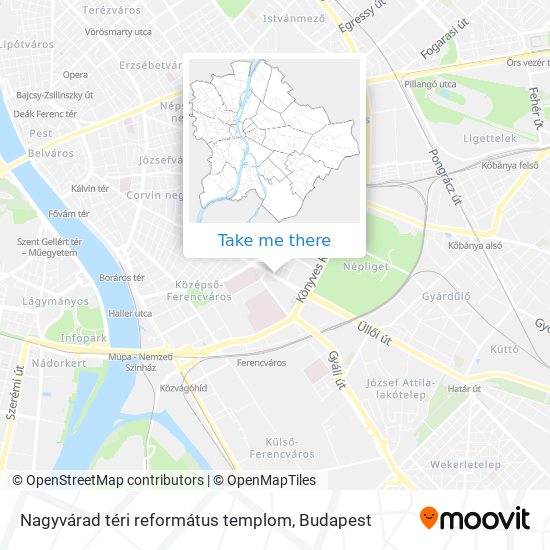 Nagyvárad téri református templom map