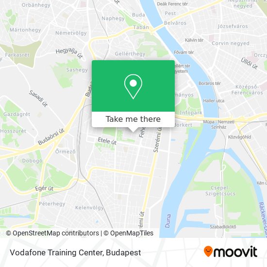 Vodafone Training Center map