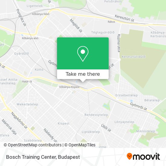 Bosch Training Center map