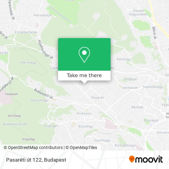 Pasaréti út 122 map