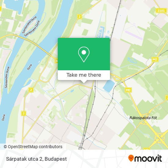 Sárpatak utca 2 map