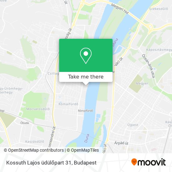 Kossuth Lajos üdülőpart 31 map