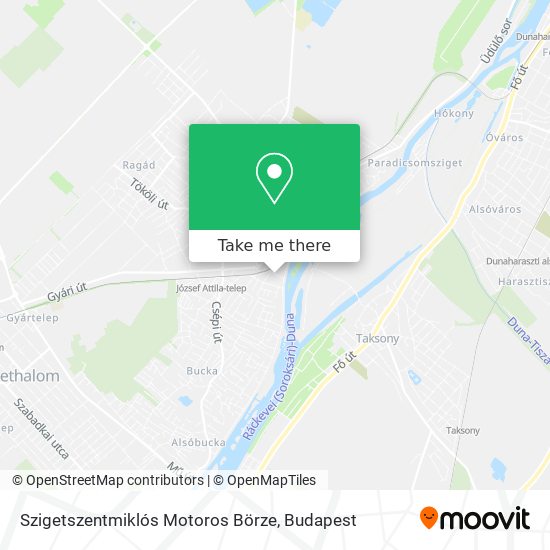 Szigetszentmiklós  Motoros Börze map