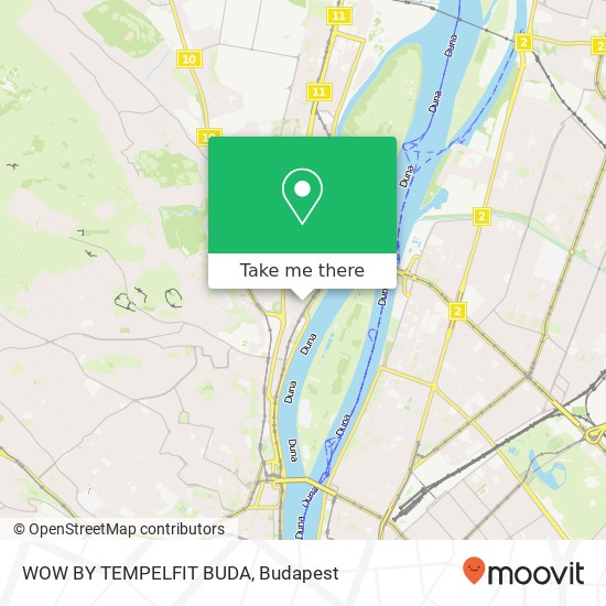 WOW BY TEMPELFIT BUDA map