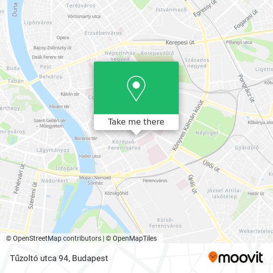 Tűzoltó utca 94 map