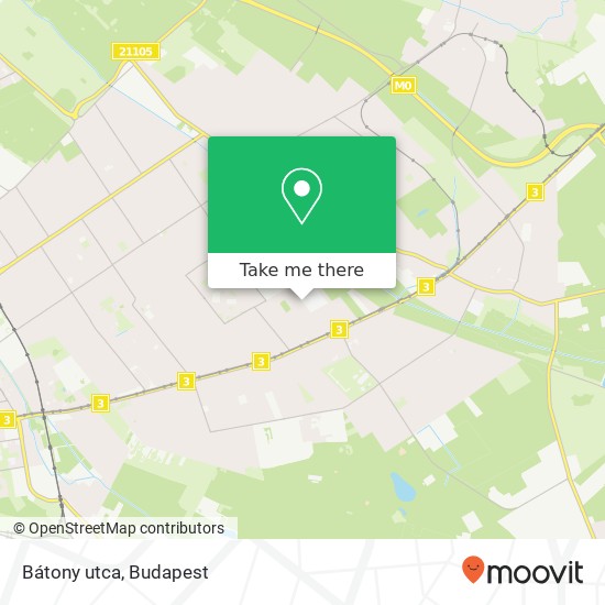 Bátony utca map