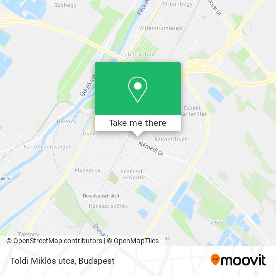 Toldi Miklós utca map