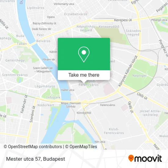 Mester utca 57 map